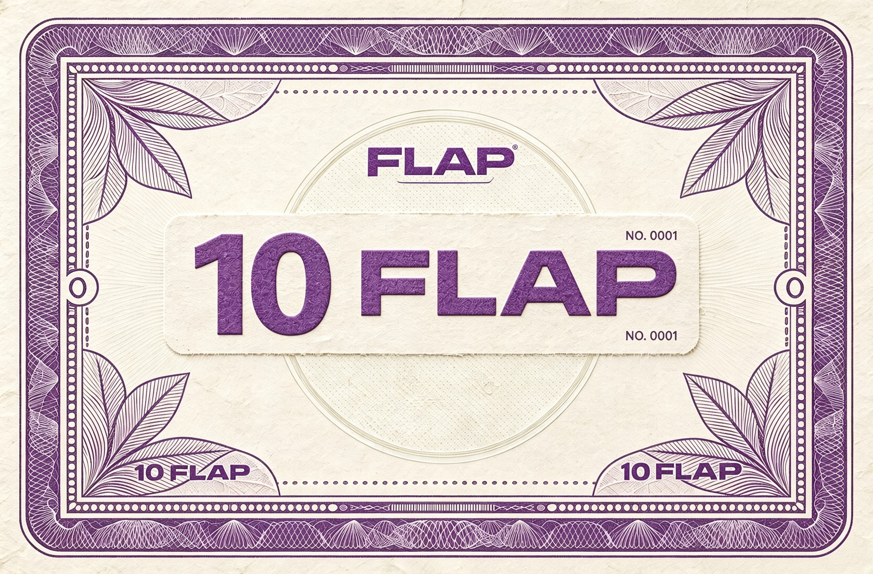 10 FLAP banknote